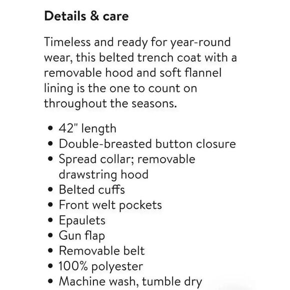 London Fog Women's Tan Light Brown British Khaki Poly Double Breasted Lined Tren - Picture 13 of 13